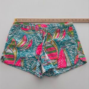 Lilly Pulitzer Adie Shorts Size 2 U Gotta Regatta Print